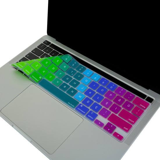 macbook pro 13 turkce q silikon klavye koruyucu