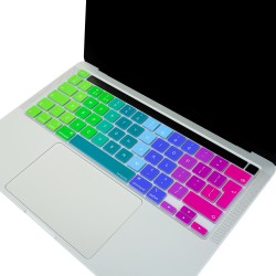MacBook Pro UK İngilizce Klavye Koruyucu ISO Ters L Enter Silikon Touch Bar 13 M1-M2 ve 16 inç