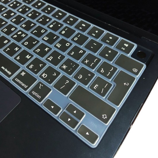 MacBook Rusça Klavye Koruyucu Silikon ISO Enter Air Pro Uyumlu