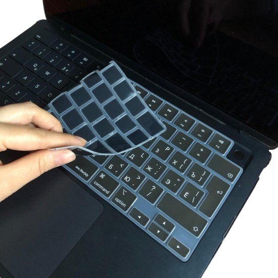 MacBook Rusça Klavye Koruyucu Silikon ISO Enter Air Pro Uyumlu