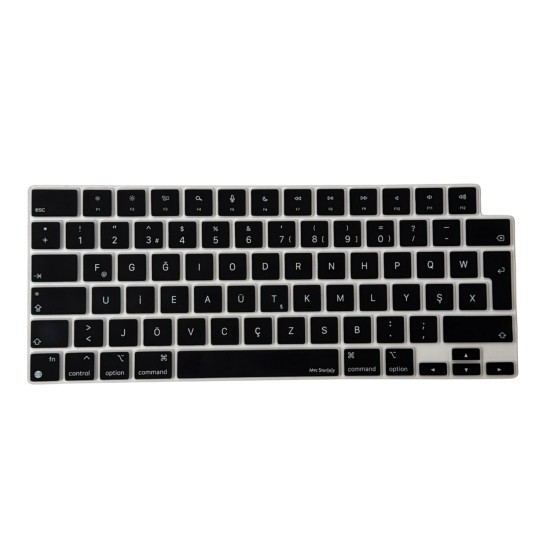 MacBook Türkçe F Klavye Koruyucu Yeni Düzen Silikon Air Pro Uyumlu