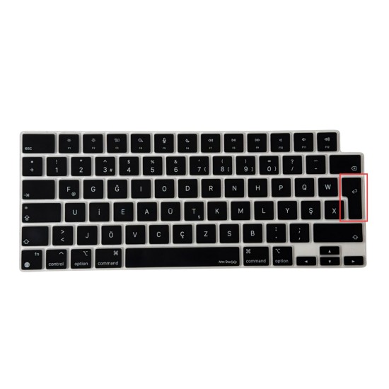 MacBook Türkçe F Klavye Koruyucu Yeni Düzen Silikon Air Pro Uyumlu