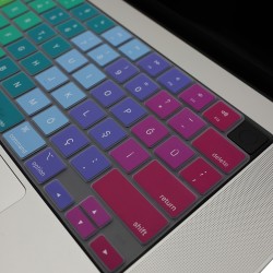 MacBook Türkçe Q Klavye Koruyucu Dazzle Silikon US İngilizce Klavyeyi Türkçeye Çeviren Silikon Kılıf