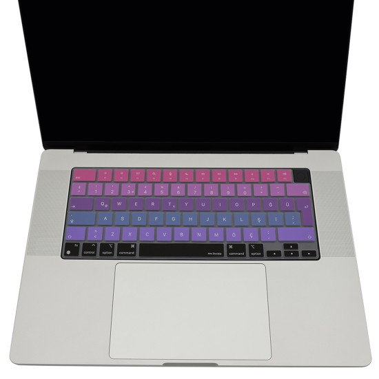 macbook air pro türkçe q ince silikon klavye kılıfı