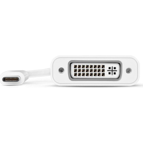 MacBook Uyumlu Dönüştürücü Adaptör Kablo - Type-C / Mini DisplayPort - DVI ve VGA Monitör Projeksiyon Bağlantı Adaptörü