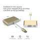 MacBook ve Dizüstü Bilgisayar Uyumlu Çok Fonksiyonlu Type-C Hub Dönüştürücü Adaptör Serisi - USB 3.0 Çoğaltıcı, HDMI, VGA, Kart Okuyucu Çoklu Bağlantı İstasyonu