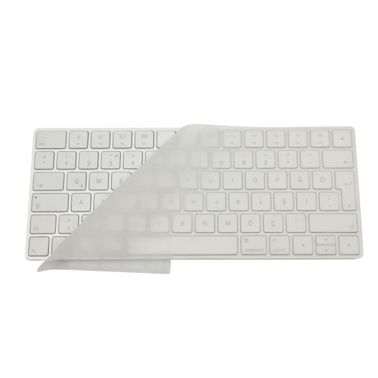 Magic Keyboard 2 A1644 Türkçe Q silikon klavye koruyucu siyah