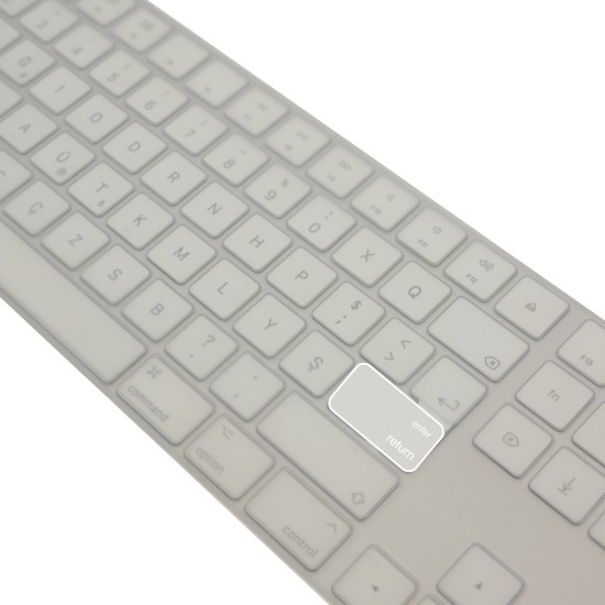 Magic Keyboard 2 A1843 Türkçe Q klavye koruyucu TPU silikon