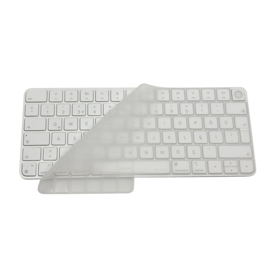 Magic Keyboard 3 klavye koruyucu siyah silikon A2449 A2450 uyumlu