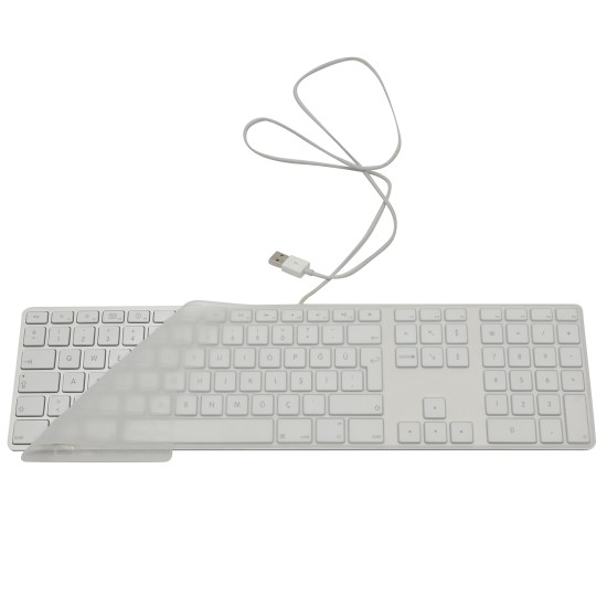 Magic Keyboard A1243 Türkçe Q klavye koruyucu TPU silikon