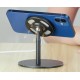 MagSafe iPhone 12 Şarj Standı Masaüstü Taşınabilir Stand Metal 180 Derece Dönebilen Kafa Kaydırmaz Pedli