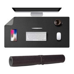 Masa Desk Mat 60x30 cm – Çift Taraflı Kaymaz Deri Mouse Pad Ofis ve Makyaj Masası Koruyucu