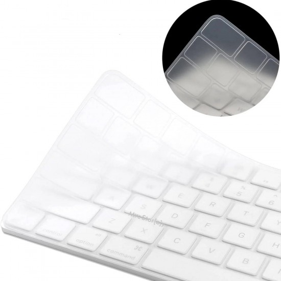 Klavye Kılıfı Apple Magic Keyboard-3 TR-UK A2449 A2450 ile Uyumlu Silikon Kılıf