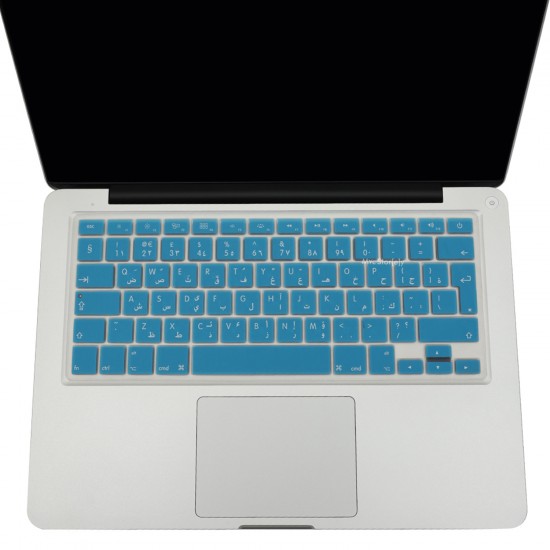 Arapça Klavye Koruyucu Macbook Air Pro (Eski USB'li Model 2008/2017) UK Enter Uyumlu