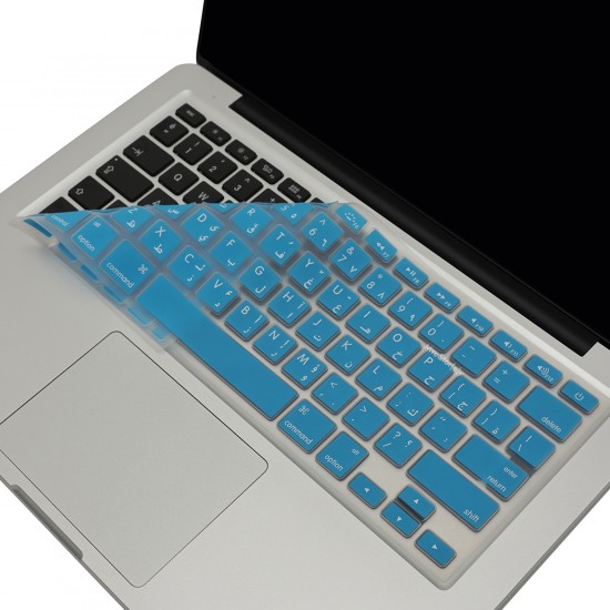 Arapça Klavye Macbook Air Pro Koruyucu 13-15-17 inç 2008-2017 yılı US Enter Uyumlu