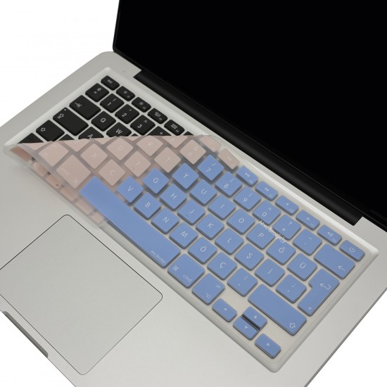 Macbook Air Pro Klavye Koruyucu (Türkçe Q) R.Powder (Eski USB’li Model 2008/2017 yılı) ile Uyumlu