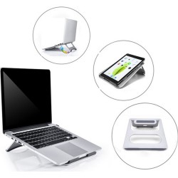 McStorey Laptop NoteBook Stand Masaüstü ve Taşınabilir Alüminyum Stand Ayarlanabilir Yükseklik 403Gr