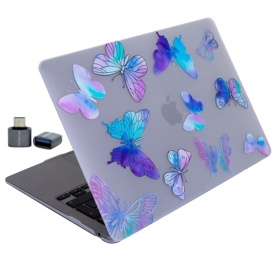 MacBook Air 13 Çiçek Desenli TPU Sert Kılıf A1932 A2179 A2337 M1