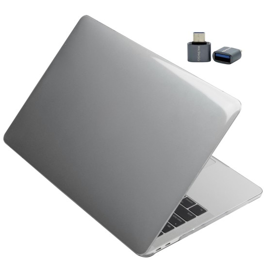 Macbook Air 13 inç M1 Kılıf Kristal Parlak İz Yapmaz A2337 A2179 A1932 Uyumlu Sert Kapak