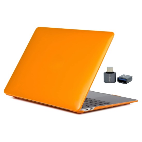 Macbook Air 13 inç M1 Kılıf Kristal Parlak İz Yapmaz A2337 A2179 A1932 Uyumlu Sert Kapak