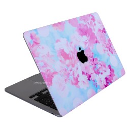 McStorey Macbook Air M1 Kılıf Laptop Kaplama Sticker Koruyucu A2337 ile Uyumlu Flower03