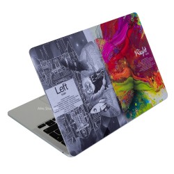 Macbook Air M1 Kılıf BrainNL Yapıştırma Laptop Sticker Koruyucu Kaplama A2337 ile Uyumlu