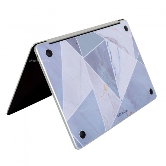 Macbook Pro Kılıf 13inç M1-M2 Koruyucu Sticker Laptop Kaplama A2338 ile Uyumlu Marble14