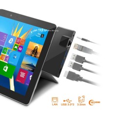 Microsoft Surface Go-2-3 USB Çoğaltıcı Hdmi Çevirici Ethernet Dönüştürücü 3,5mm Audio Girişli