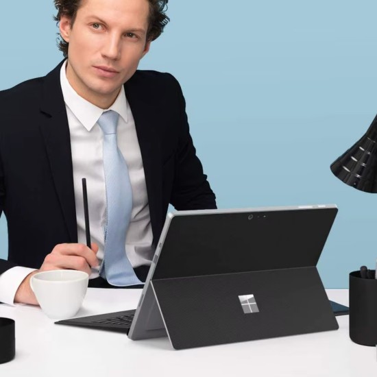 Microsoft Surface Pro Kılıf Koruyucu Kaplama Karbon Fiber Malzeme Surface 3 4 5 6 7 Uyumlu