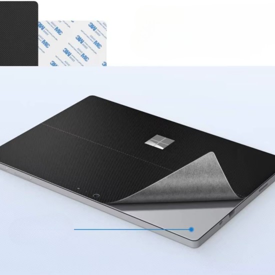 Microsoft Surface Pro Kılıf Koruyucu Kaplama Karbon Fiber Malzeme Surface 3 4 5 6 7 Uyumlu
