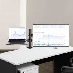Laptop Standı Monitör Kolu Çoklu Monitör ve Laptop Tutucu Dizüstü Bilgisayar Stand 10'' 32'' VESA Uyumlu Masaüstü Ergonomik Kol