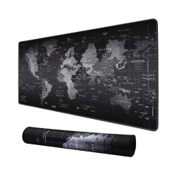 Mouse Pad 30x60 cm Kaymaz Kauçuk Tabanlı Dünya Haritası Gaming Büyük Boy Oyun Altlığı