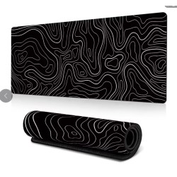 XXL Oyuncu Mouse Pad 90x40 cm 3mm Dikişli Kaymaz Taban Büyük Gaming Mouse Pad Desk Mat Dünya Haritası Topografik Tasarım EXPLORER Collection