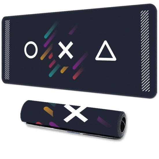 Büyük Boy Oyuncu Mouse Pad - 90x40 cm, 3mm Kalınlık, Premium Dikişli Kaymaz Taban Masa Üstü Koruyucu Gaming Desk Pad
