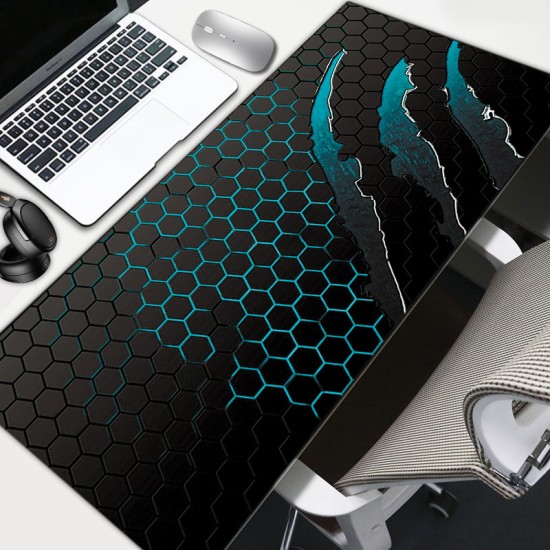 Büyük Boy Oyuncu Mouse Pad - 90x40 cm, 3mm Kalınlık, Kaymaz Taban, Dikişli Kenar Premium Mousepad