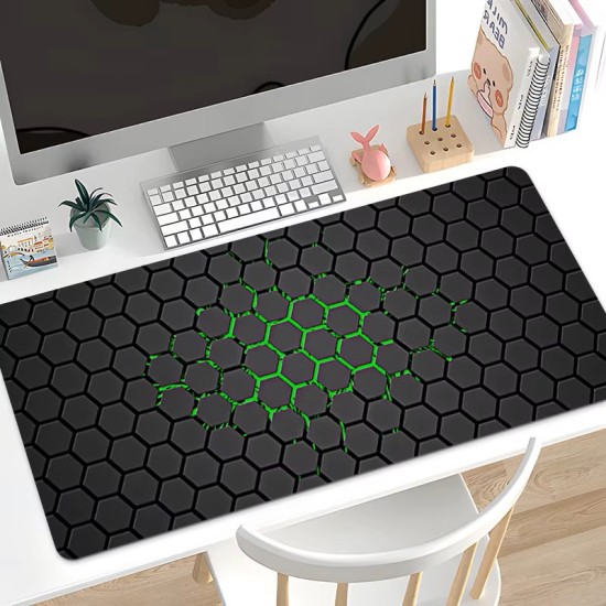 Büyük Boy Oyuncu Mouse Pad - 90x40 cm, 3mm Kalınlık, Kaymaz Taban, Dikişli Kenar Premium Mousepad