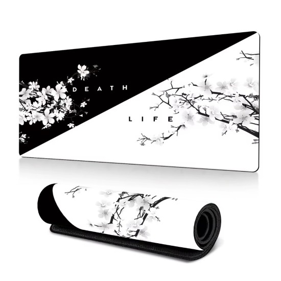 Geniş Oyuncu Mouse Pad - 90x40 cm,3mm Premium Dikişli Kenar Minimalist Tasarım Su Geçirmez Gaming Mouse Pad