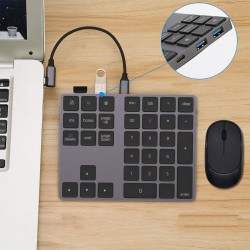 Numpad Klavye Bluetooth numerik klavye Sayısal Tuş Takımlı USB Hup Çoklayıcı Çevirici Çoğaltıcı