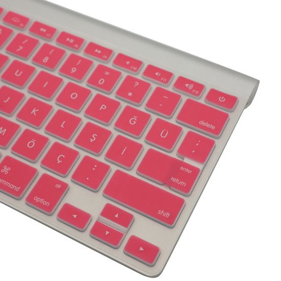 Türkçe Q Klavye Kaplama Yakın Plan Silikon