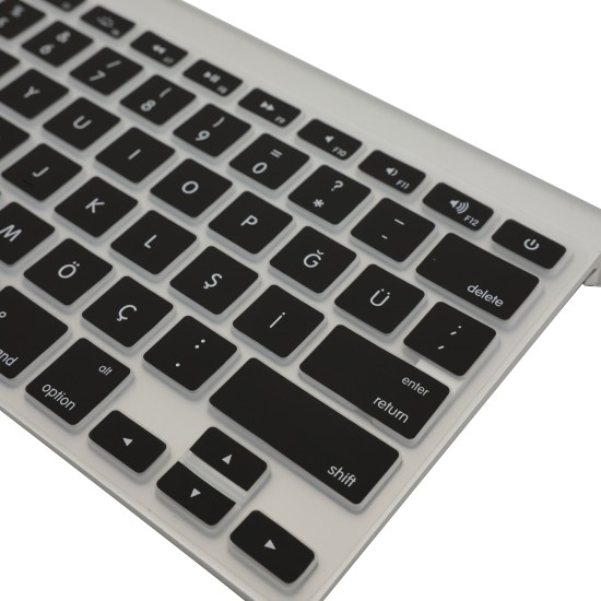 Türkçe Q Klavye Kaplama Yakın Plan Silikon