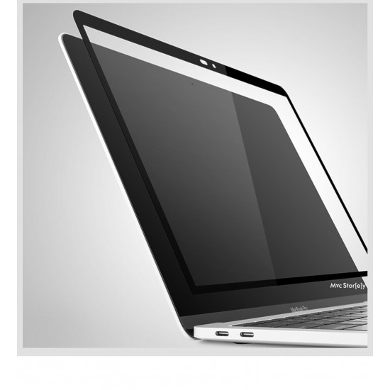 Ekran Koruyucu Laptop Macbook Pro 15inç A1707 A1990 ile Uyumlu Çerçeveli Anti Glare