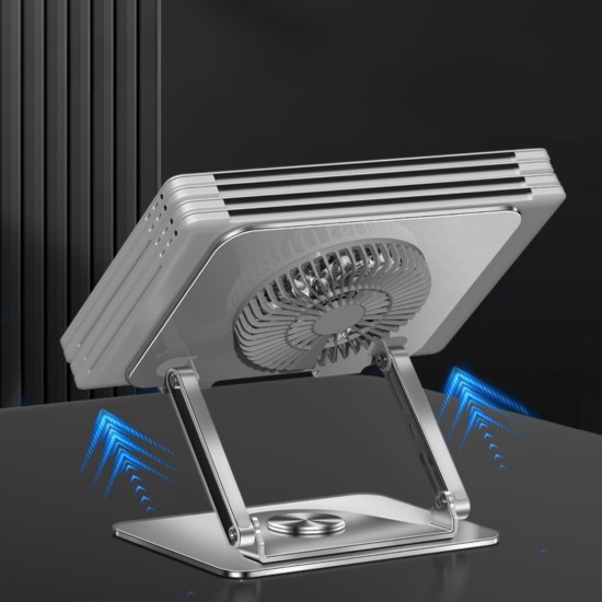 Alüminyum soğutmalı laptop standı 360 derece döner tasarım