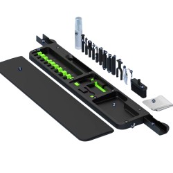 Gaming Klavye Bilek Desteği ve 22 Parça Temizlik Kiti Ergonomik Tasarım Nefes Alan Sünger Dolgulu Mıknatıslı Organizer