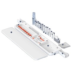 Gaming Klavye Bilek Desteği ve 22 Parça Temizlik Kiti Ergonomik Tasarım Nefes Alan Sünger Dolgulu Mıknatıslı Organizer