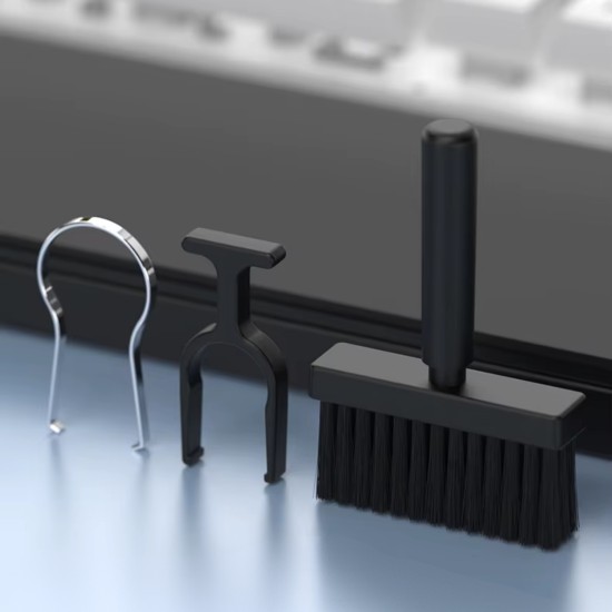 Gaming klavye bilek desteği siyah 22 parça temizlik kiti mıknatıslı organizer