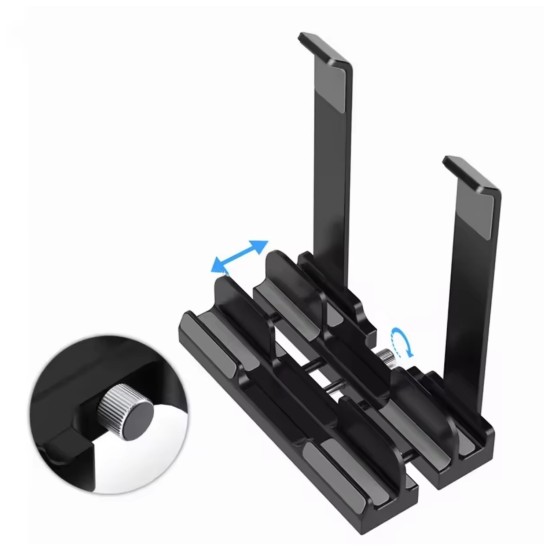 Laptop dikey ve eğimli stand 3 slot PVC TPU organizer telefon tablet