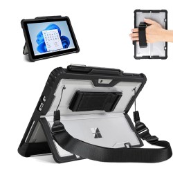 Surface Pro 9/10/11 13 İnç Rugged Kılıf – 360° Stand, El Kayışı, Omuz Askısı, Darbe Emici Koruma