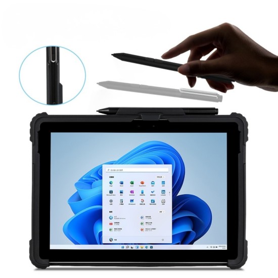 Surface Pro 9/10/11 rugged kılıf 360° stand şeffaf arka panel