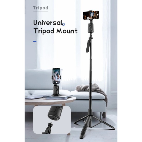 Telefon Tutucu Selfie Çubuğu Telefon Standı Tripod 360 Derece Dönen Hareket Sensörlü Telefon Tutucu Selfie Çubuğu Telefon Standı Tripod 360 Derece Dönen Hareket Sensörlü