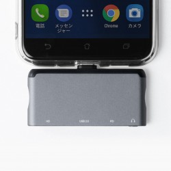 USB Çogaltıcı Type-C to HDMI Çevirici iPhone Type-C Adaptör 3.5mm Dönüştürücü